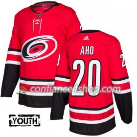 Adidas Maillot de Hockey Carolina Hurricanes Sebastian Aho 20 2017-2018 Rouge Authentic - Enfant